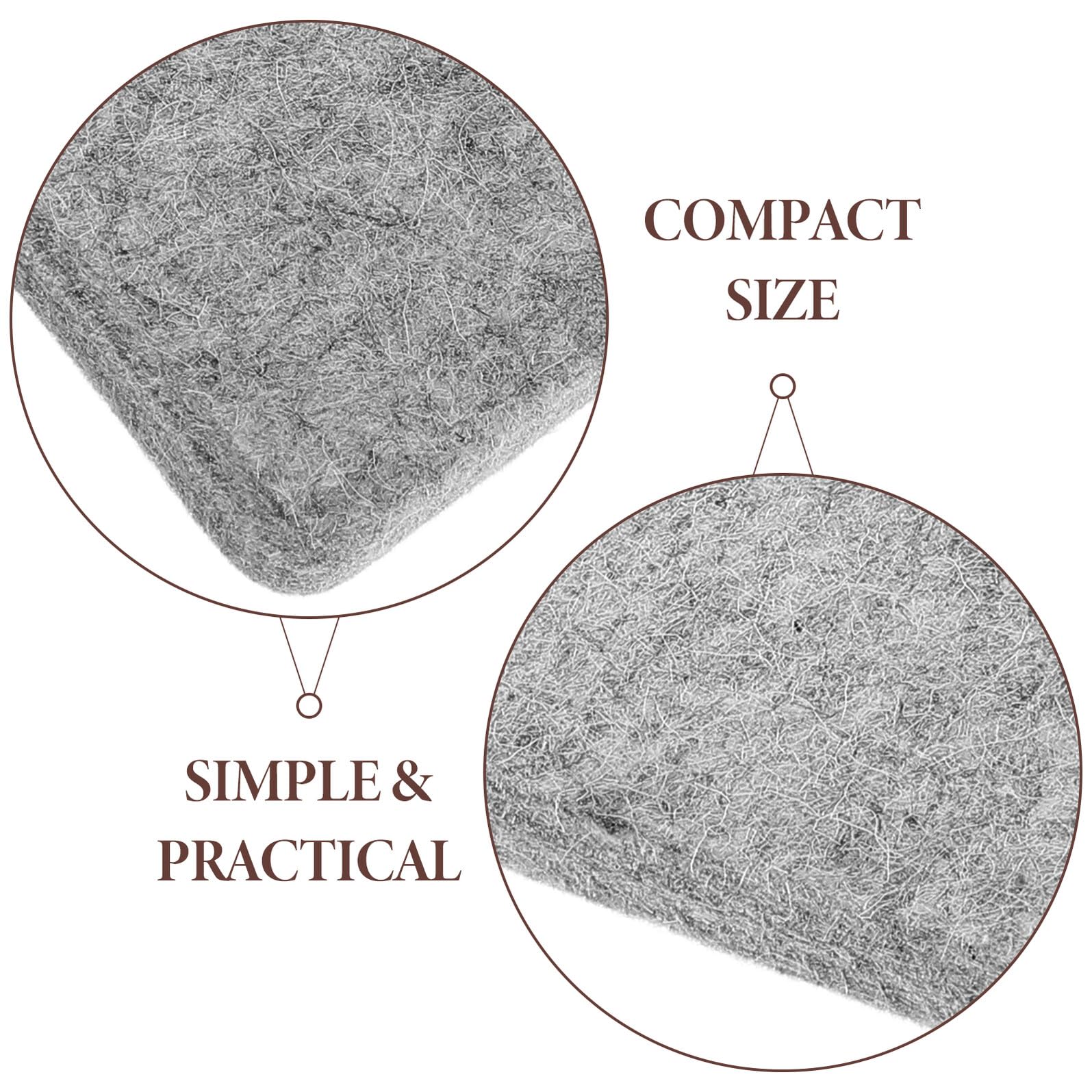SOLUSTRE 2 Pezzi Tappetino da Stiro in Feltro di Lana Resistente Alte Temperature Riutilizzabile e Leggero per Protezione Abiti e Uso Versatile