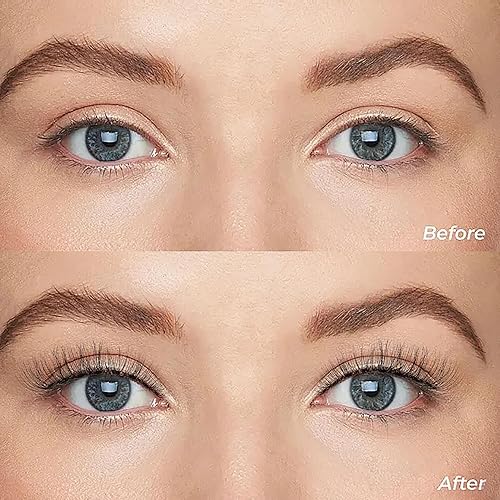 Miniatura 2 de KSYOO Pestañas de tira natural con banda transparente, pestañas rizadas en D de ojo de gato de 0.31 a 0.59 pulgadas que parecen extensiones,