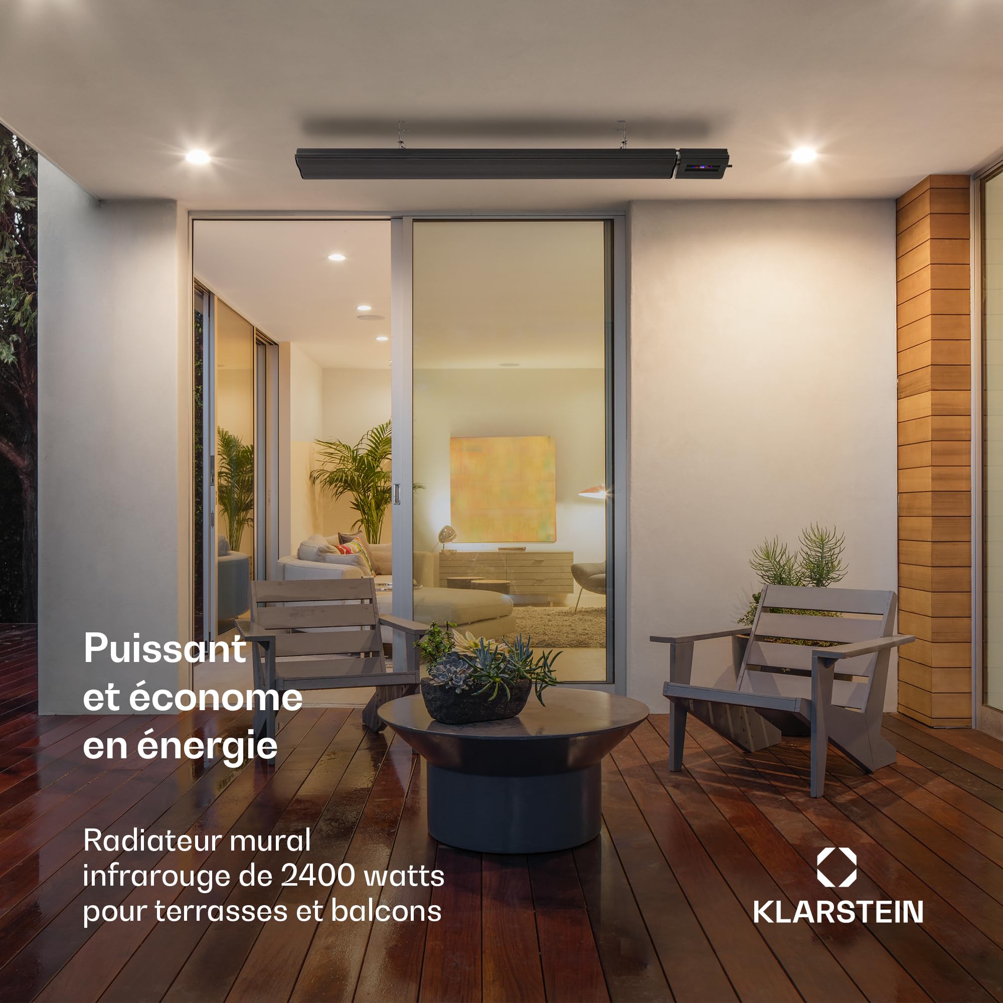 Chauffage Halogène 2000W Sur Pied Hauteur Réglable, Pour Intérieure Ou