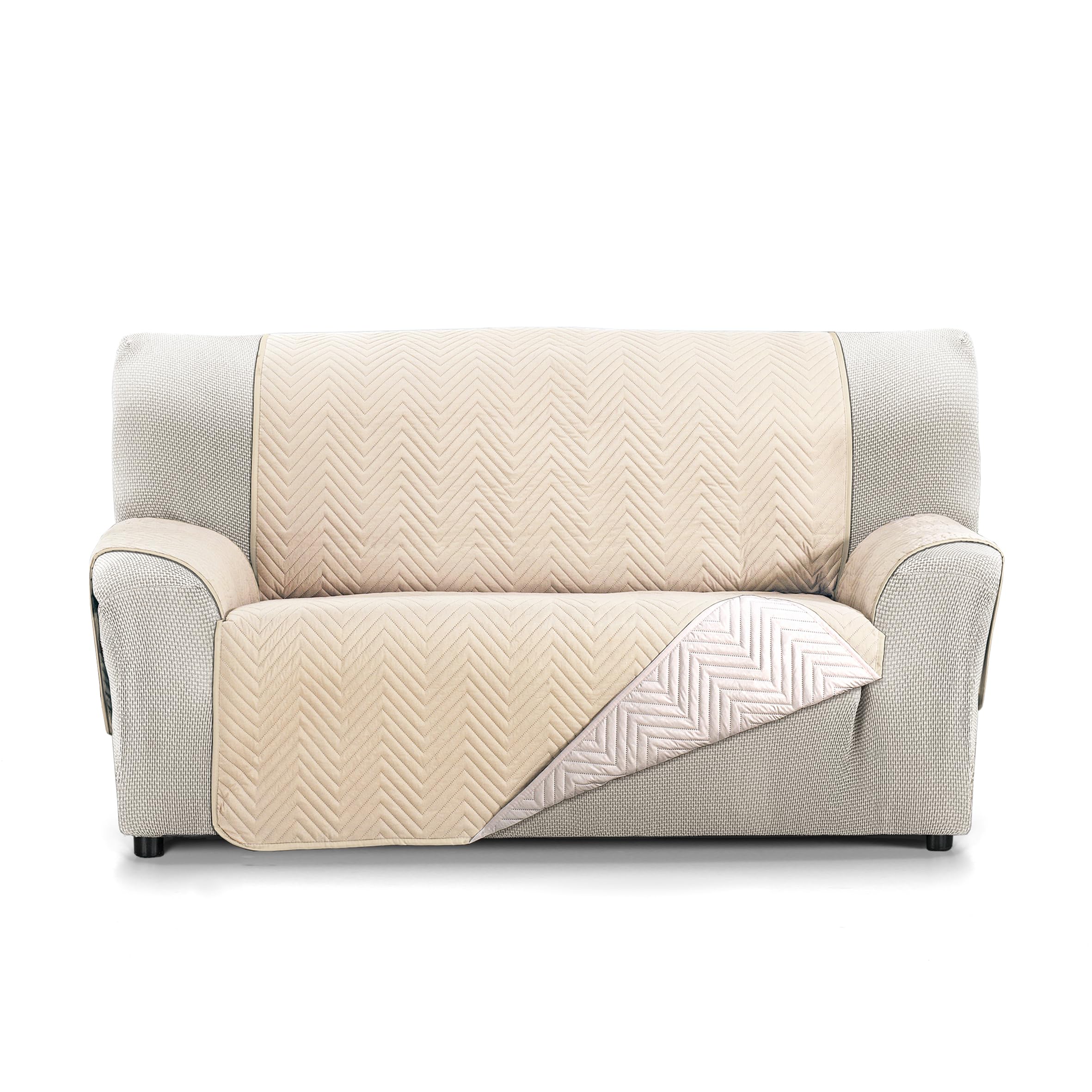 Martina Home Sofa Cover Milano 2 Seater Beige/Linen
