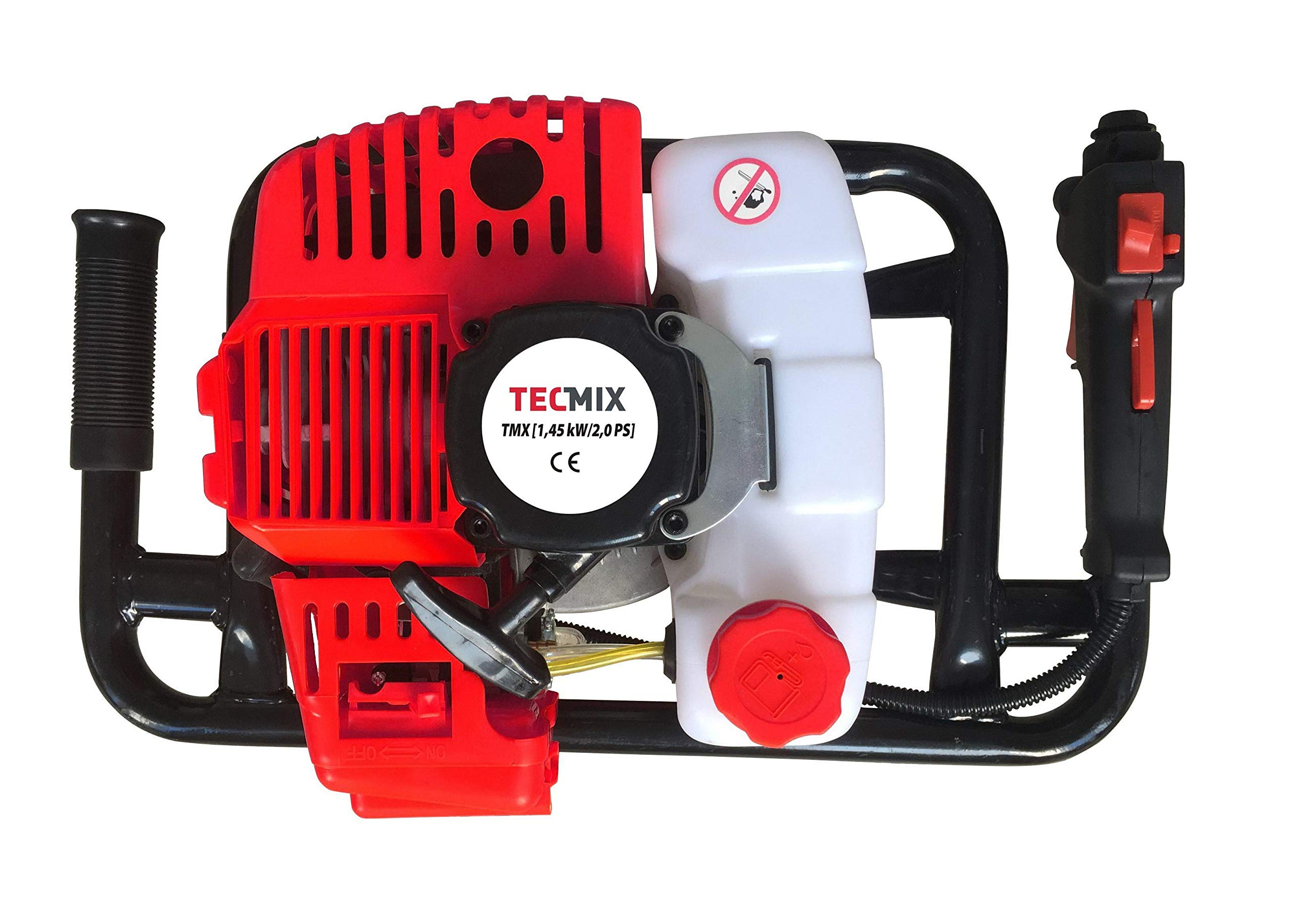 TECMIX 19008 wiertła ziemne TMX EB 2000 [2,0 PS] 2-suwowe, 51,7 cm³, 1,2 l, w zestawie świder ziemny 100 mm