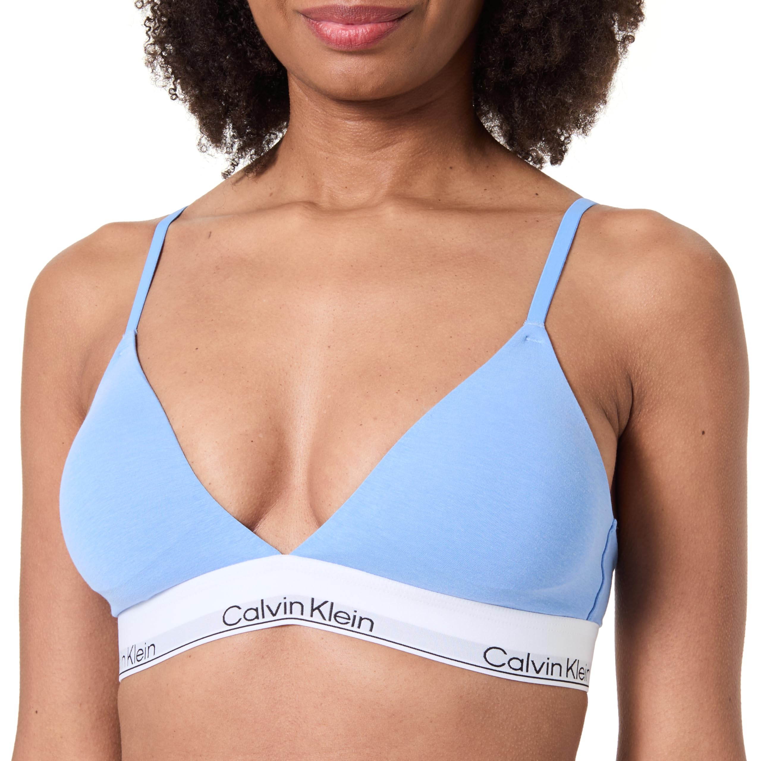 Calvin Klein Women's Blue Non Wired Triangle Bralette in Size 14, Sports Direct
