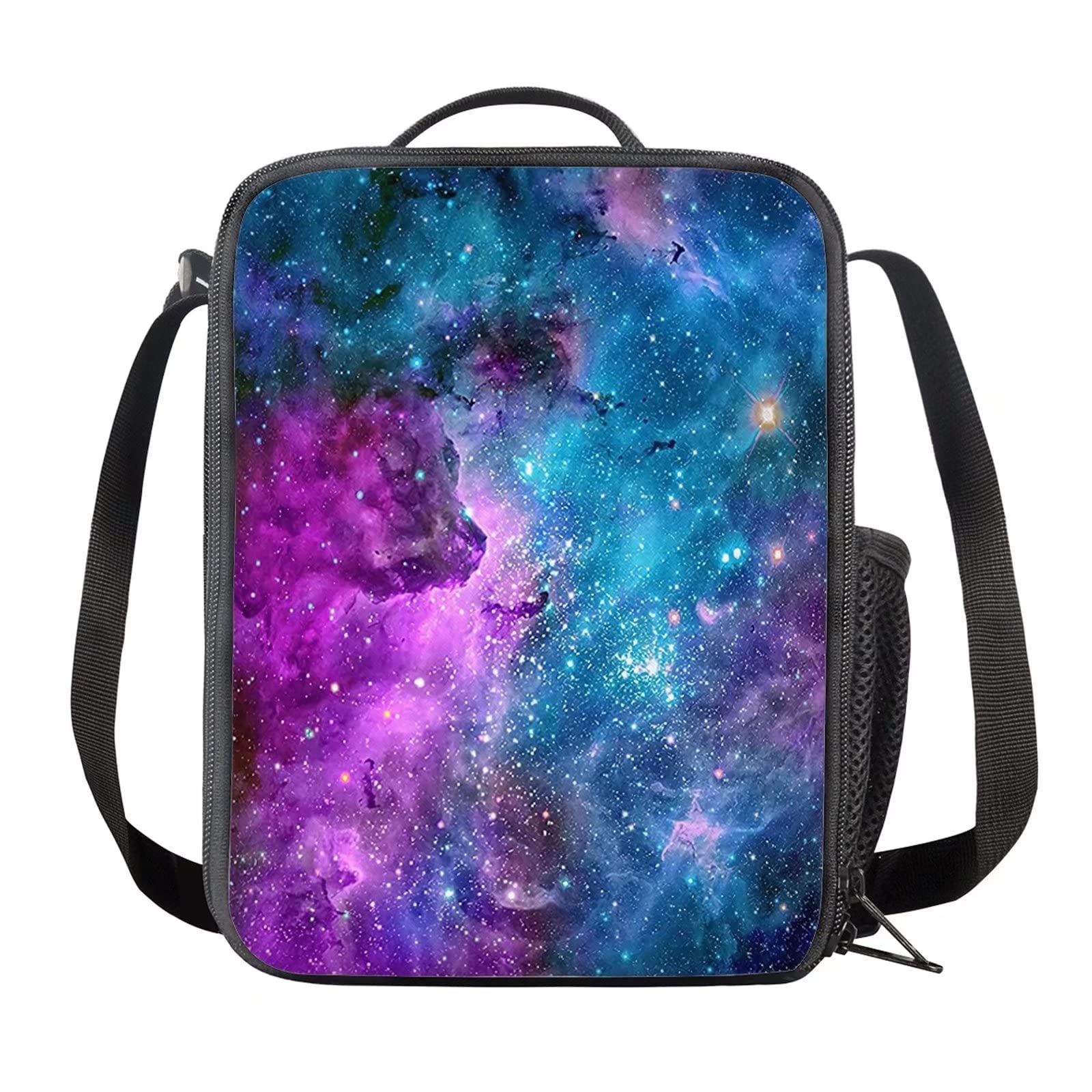 HELLHERO Galaxy Lunch Bag Gifts for Boys Girls Teens Toddlers Lunchbag School Lunch Box Food Carriers Nursery Travel Hiking Camping Picnic Organzier