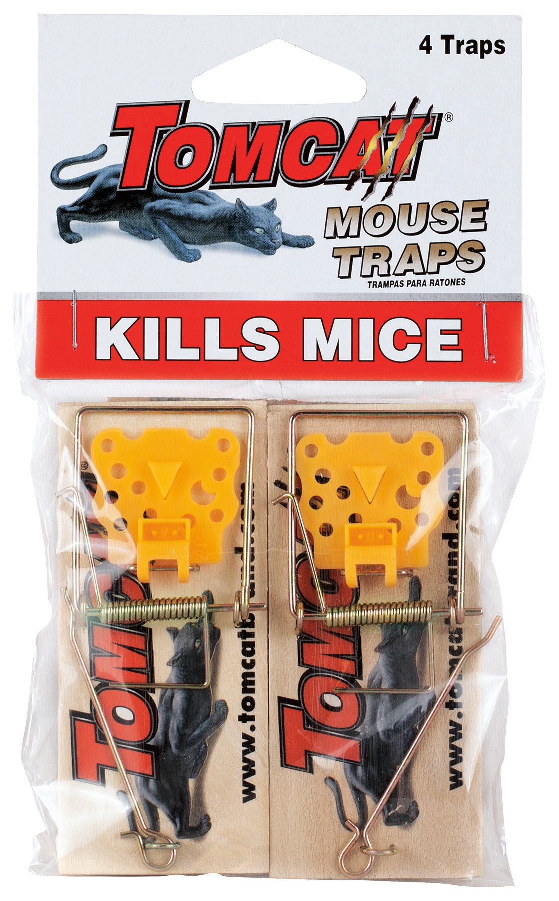 TomcatWooden Mouse Traps, 4 Pack