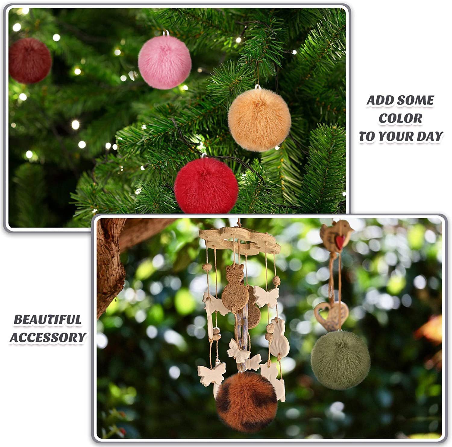 Pompon Pour Tuque, En Fourrure Recyclée Renard Noir - Rien Ne Se Perd