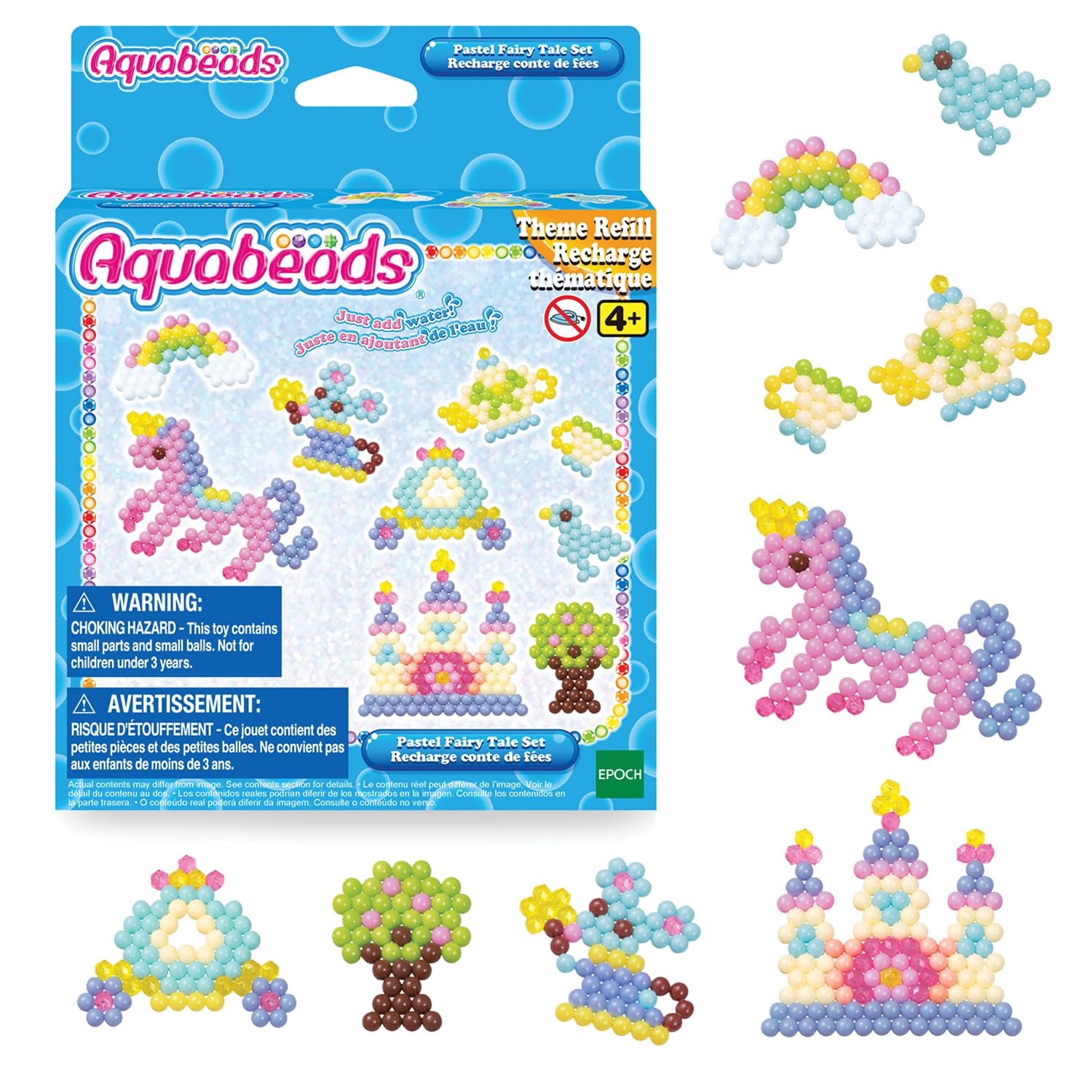 Aquabeads 31506 Pastel Fairy Tale Set - Arts and Crafts Bead Activity Toy