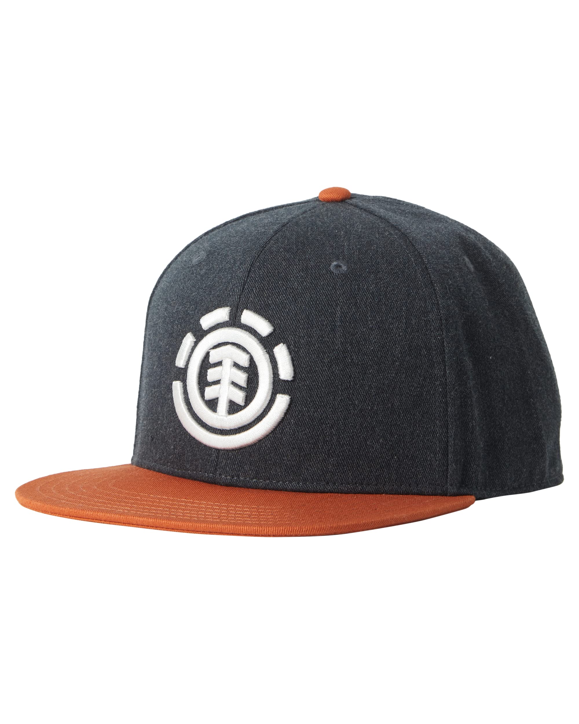 Element Mens Knutsen Flatbrim Snapback Cap Hat Black Heather One