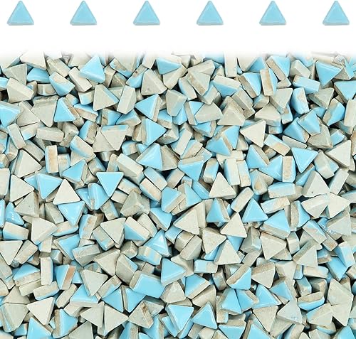 Miniatura 7 de Azulejos de mosaico naranja con formas de gotas de lluvia para manualidades a granel, 50 piezas de forma de lágrima, mosaico de cerámica, varios