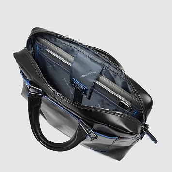 Piquadro Double Handle Computer Briefcase, Black, One Size
