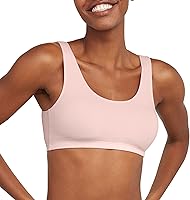 Vista 2 de Hanes Top corto de algodón con cuello redondo para mujer (paquete de 3)