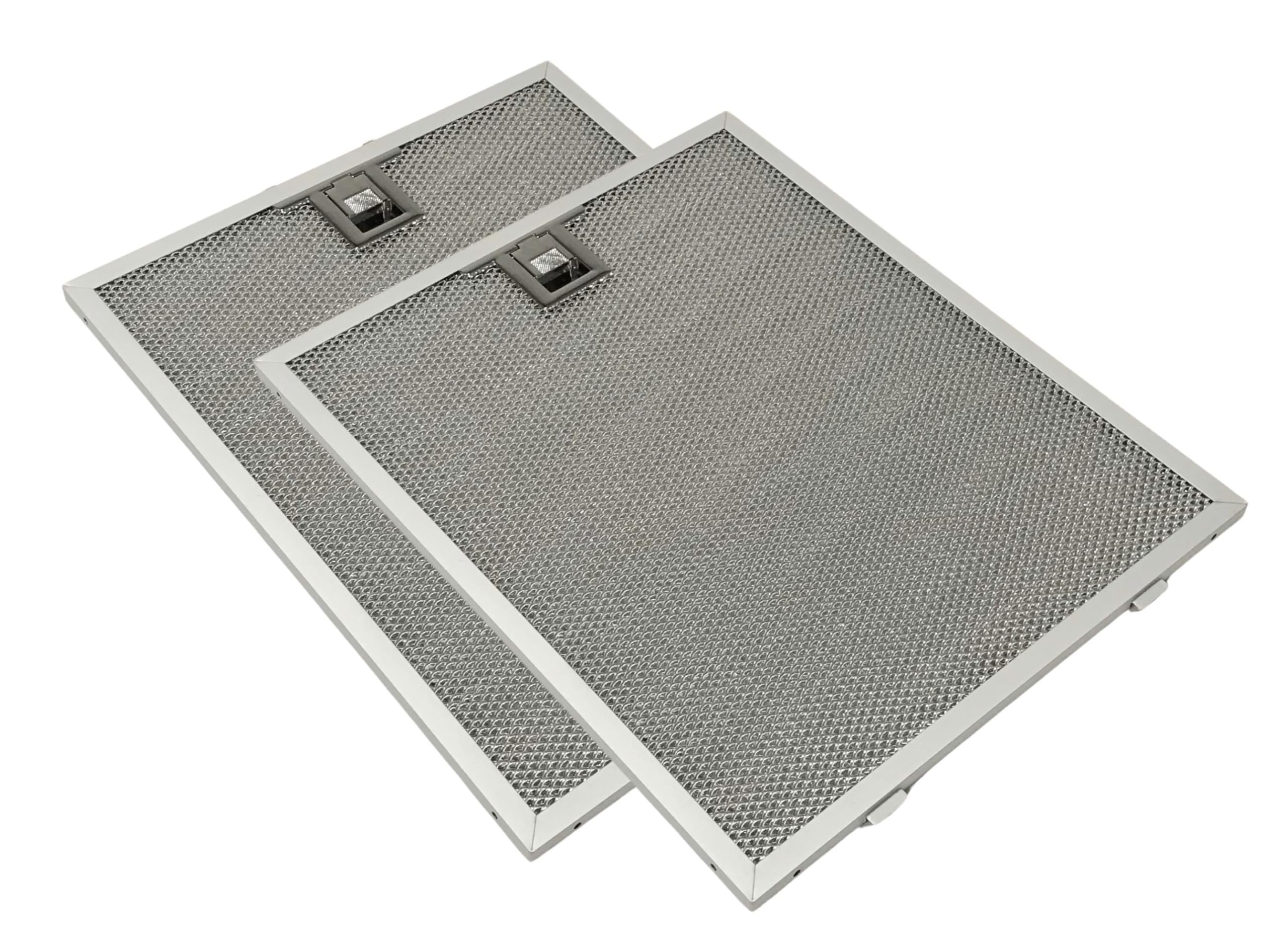 2-Pack Replacement Grease Filters For Range Hood Model 107 PT10 H838 (Columbus Industries) - Aluminum, Silver