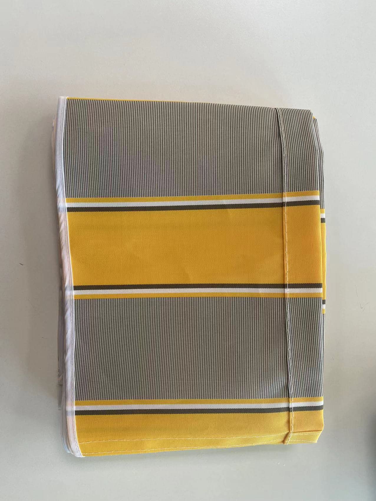 Leudus Markisen Volant Markisenbespannung Sonnenschutz Ersatzstoffe 3.83m*23cm SPD025 Sonnenmarkise fertig genäht, 4x0.21m