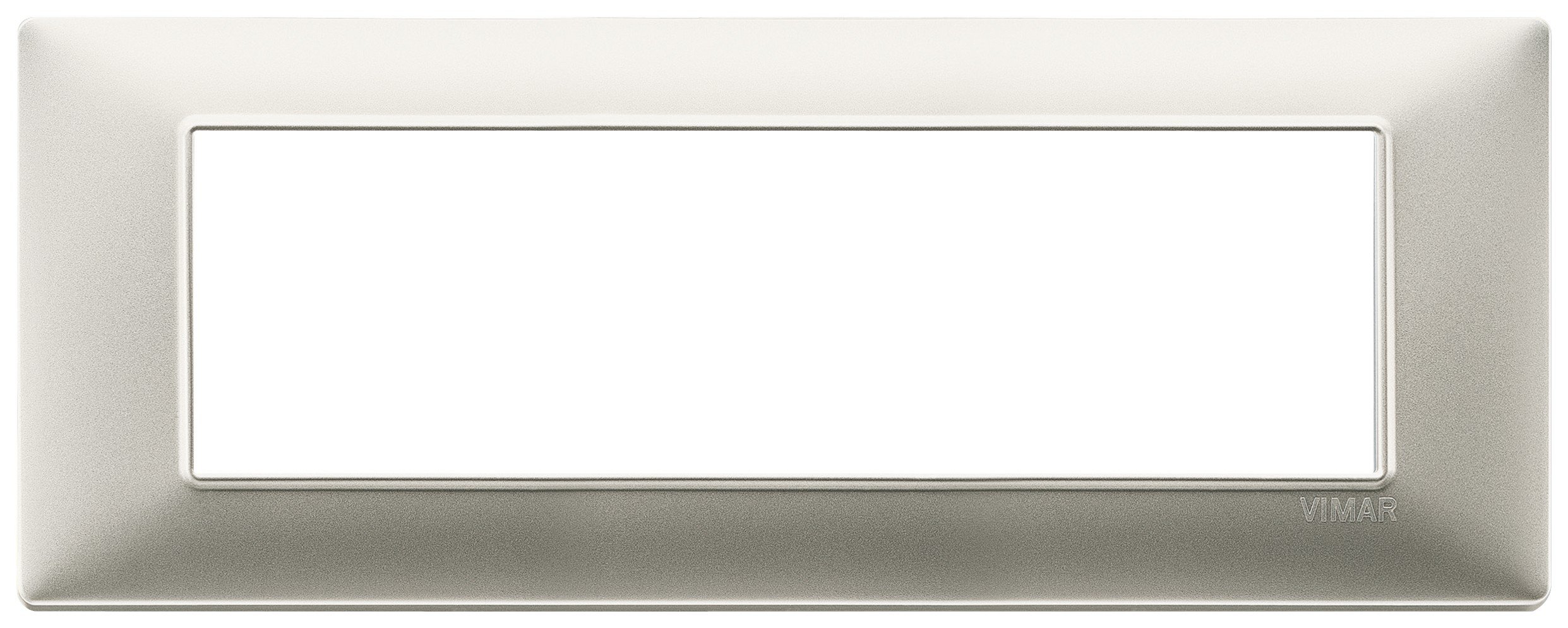 Vimar Placca 7 m, Nichel Opaco