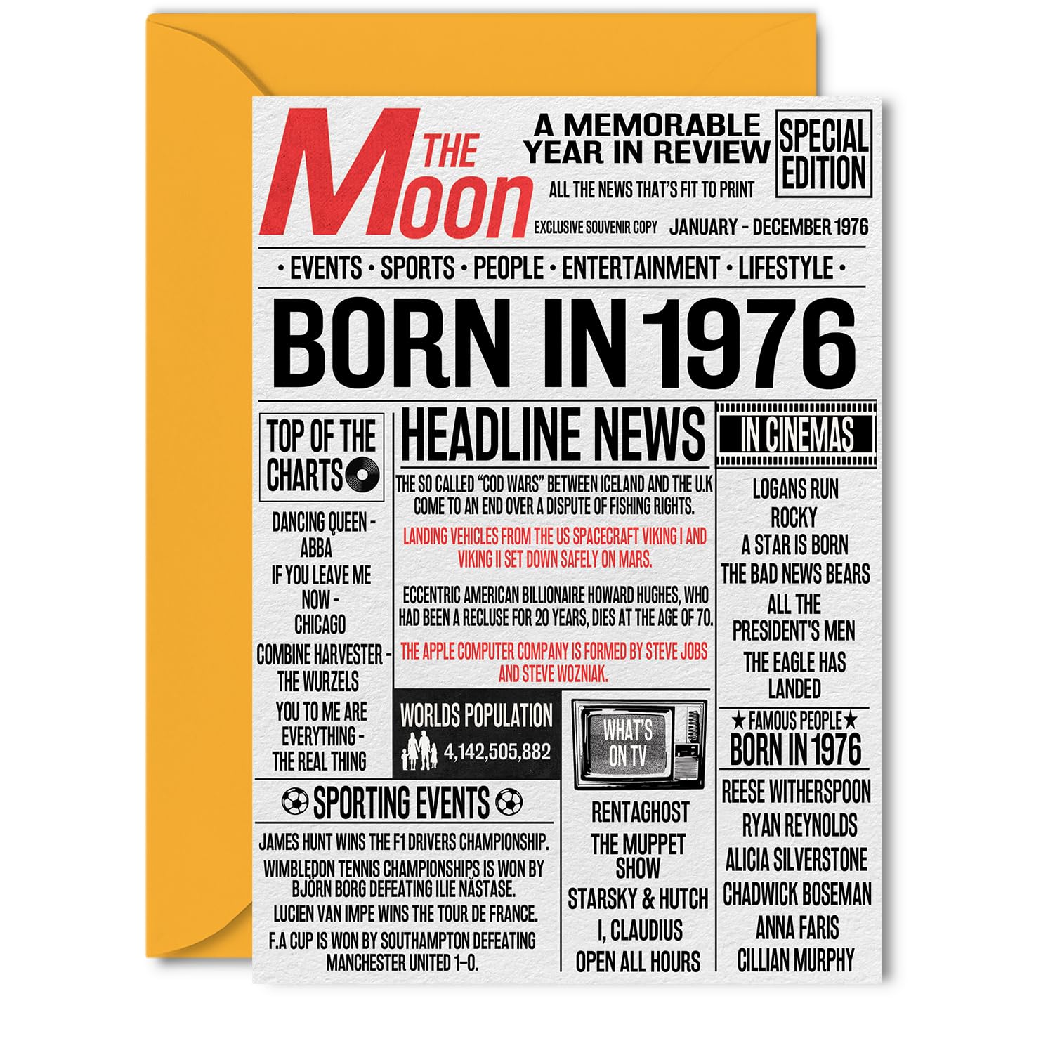 19th Birthday Cards for Men Women - Born In 2007 Newspaper - Happy 19 Birthday Card for Son Daughter Cousin Vintage Retro Back In 2007, 145mm Bday Greeting Cards — view 50