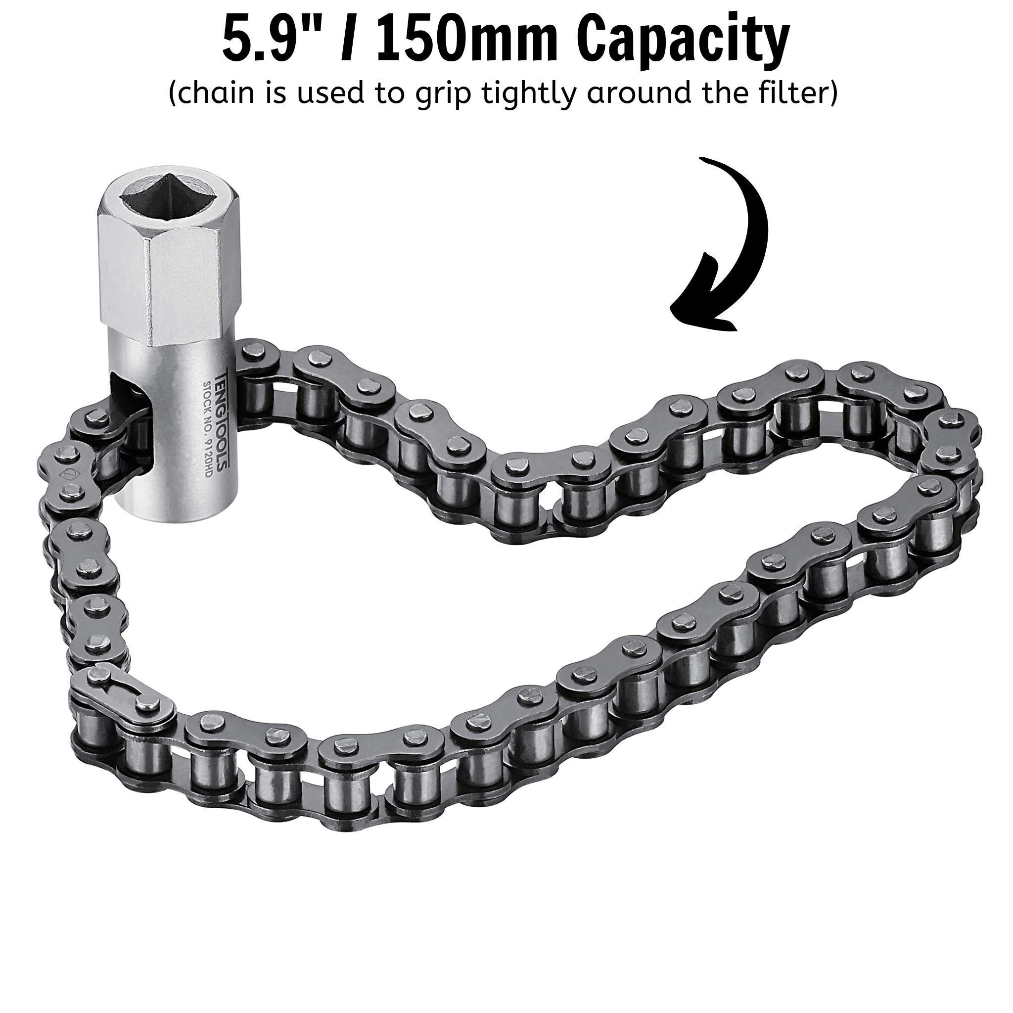 TENGTOOLS 231720103 Tengtools klucz do filtra oleju, szkło 1/2", pojemność 150 mm