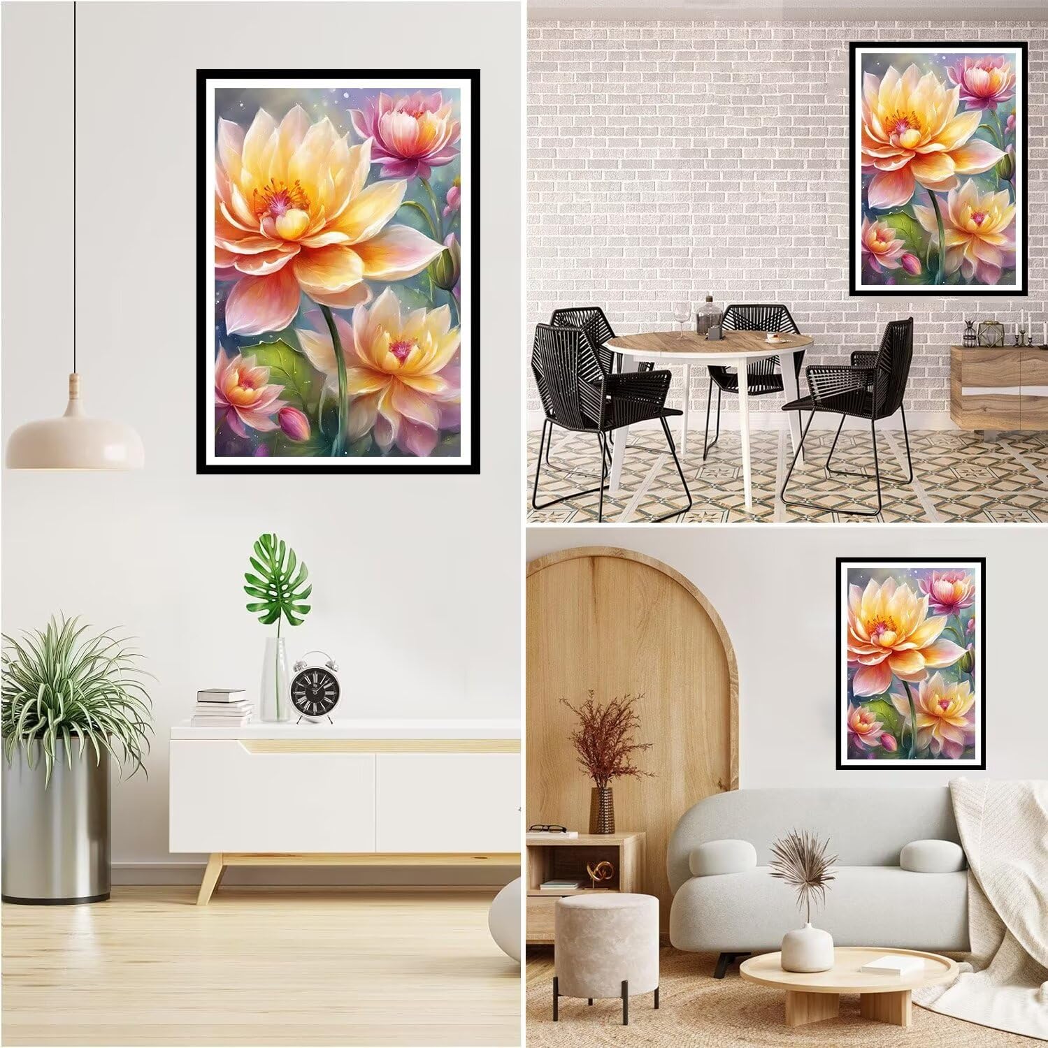 Kit DIAMOND DOTZ® CARÉ FLEUR D'hibiscus – Kit De Broderie Diamant – Diamond Painting – Diamants Carrées