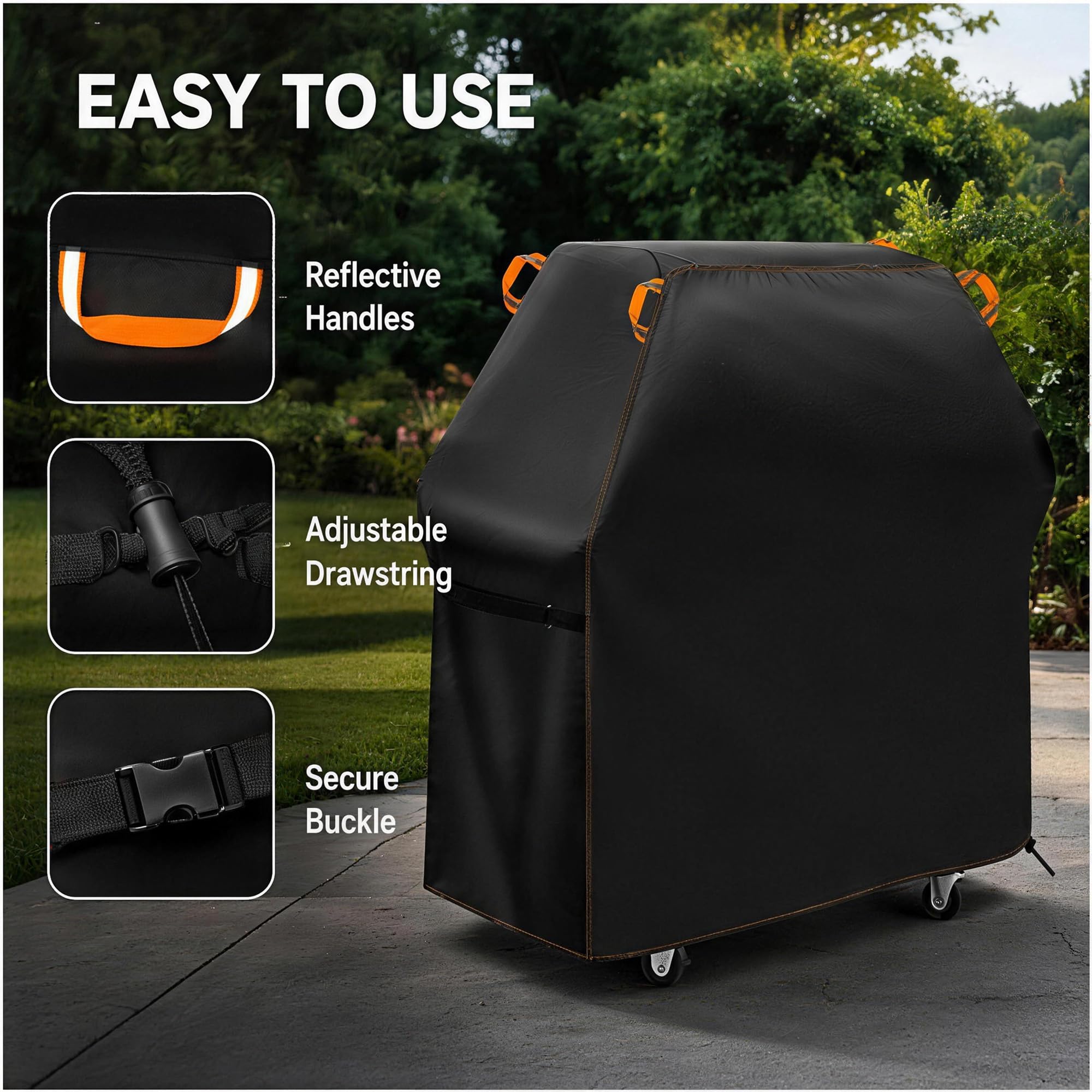 ZORQ Copertura Barbecue per Campingaz 3 Series Woody LX 2014-2022, Copri Barbecue da Esterno Impermeabile Copertura Resistente alle Intemperie Barbecue Gas