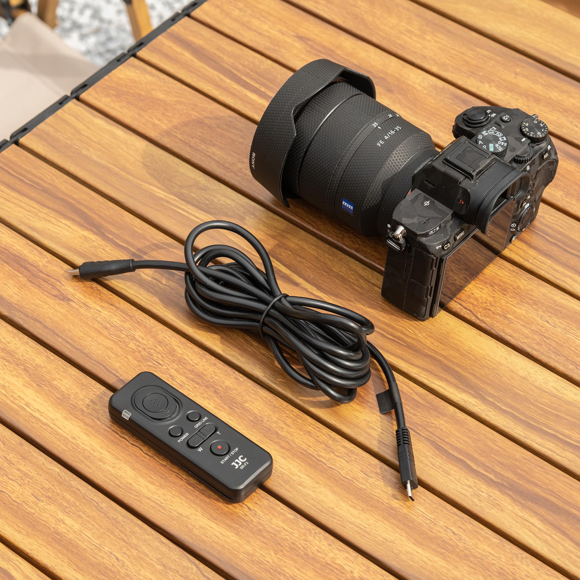 JJC 8M Dedicated Verbindungskabel Kabel SR-F2 TP-F2 TP-F2K TPR-M1 TPR-U1 Fernbedienung, PVC Multi-Terminal Kabel kompatibel mit Sony Kamera/Camcorder mit Multi-Terminal Anschluss