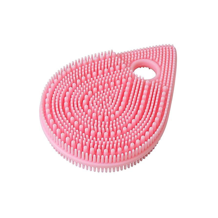 Amazon.co.jp: 東和産業 ボディブラシ ピンク 約9.9×7×1.7cm