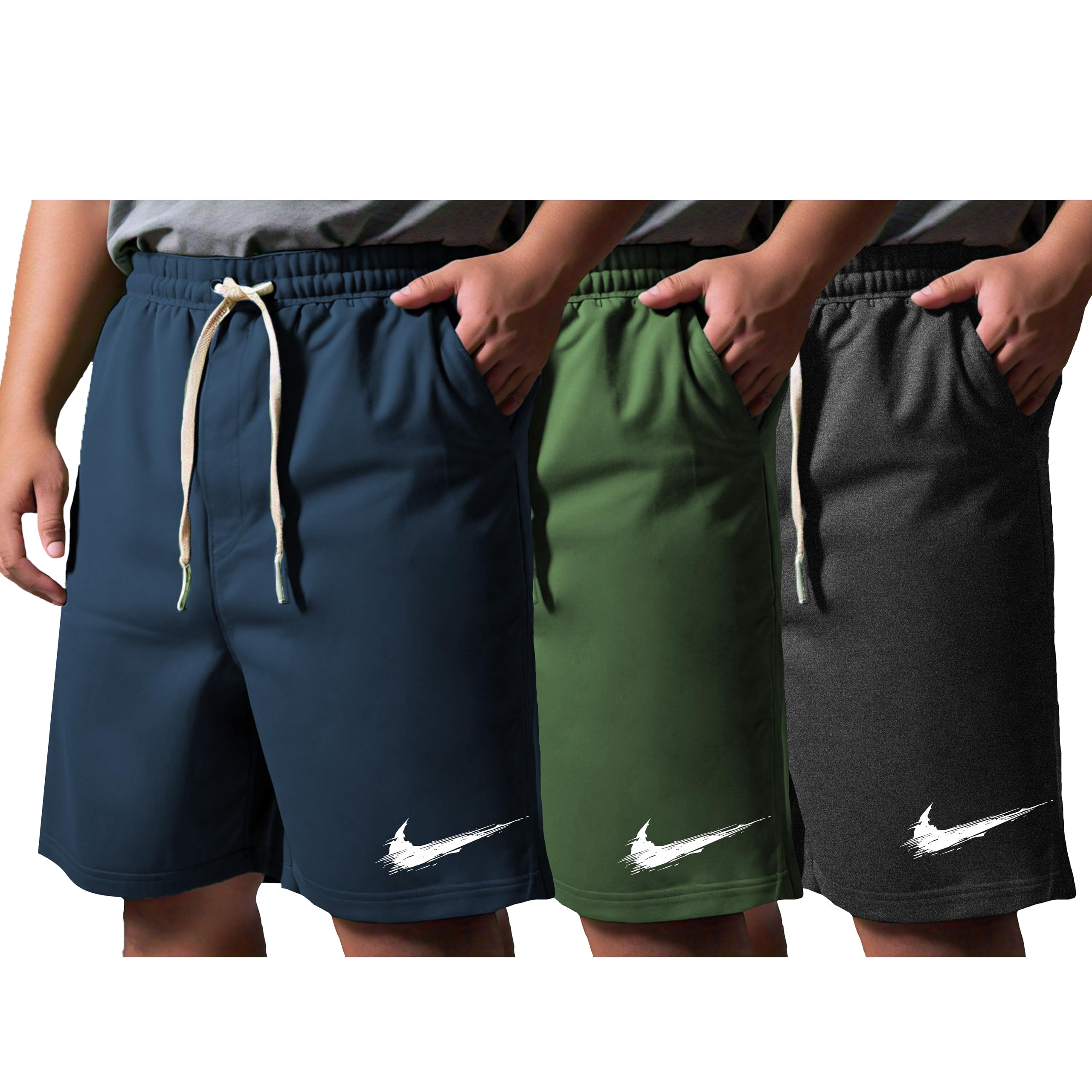 West Gate Clothing Comfortable Plus Size Men's Cotton Shorts, Sleepwear/Available in XL,2XL,3XL,4XL & 5XL/Stylish Men’s Shorts Combo-image-27