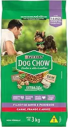 Purina Dog Chow Ração Dog Chow Para Cães Filhotes De Raças Pequenas Sabor Frango E Arroz - 3Kg Purina Para Todas Pequeno Filhotes - Sabor Frango