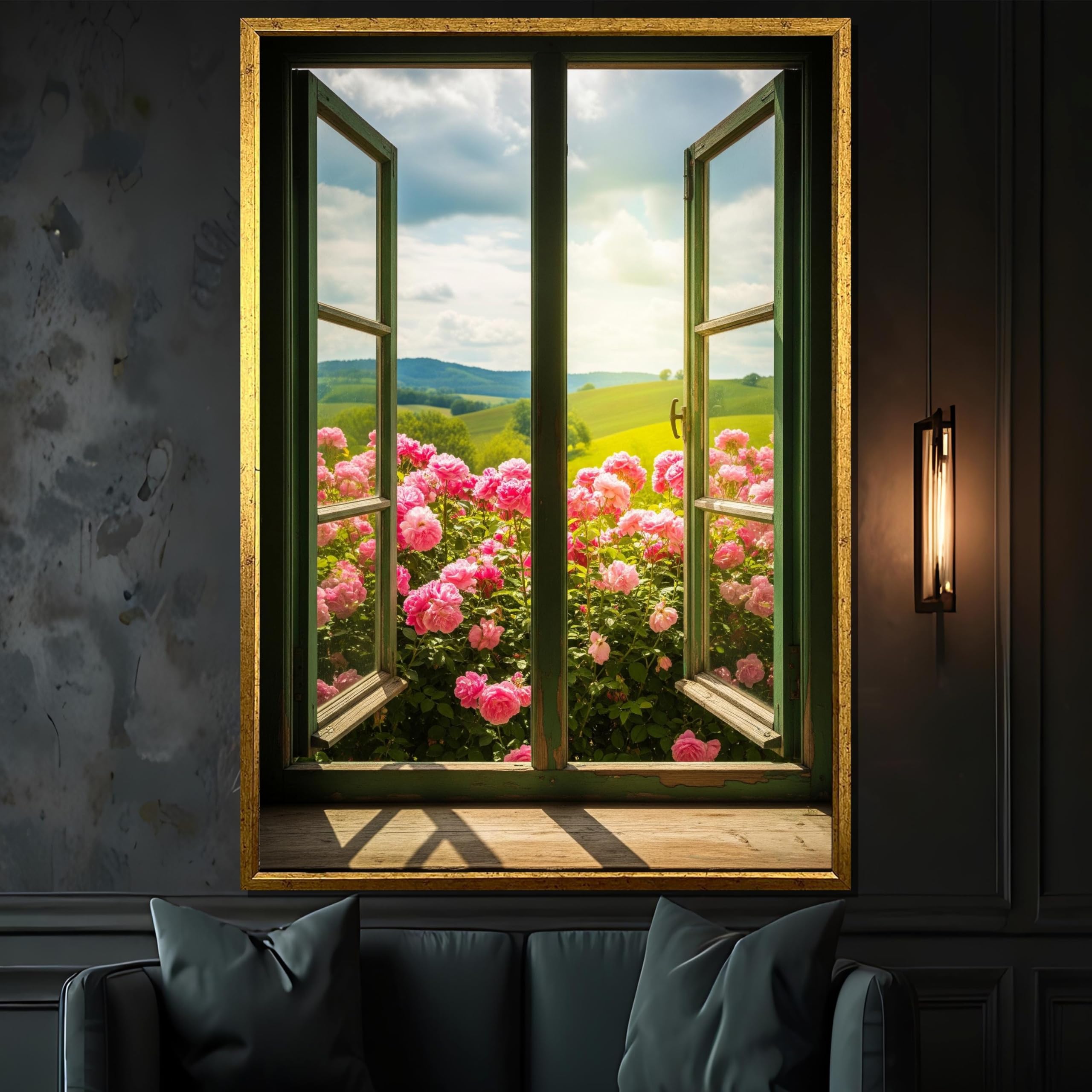 Décoration murale maison roses shabby chic pour raviver un mur sombre ou vide - 8