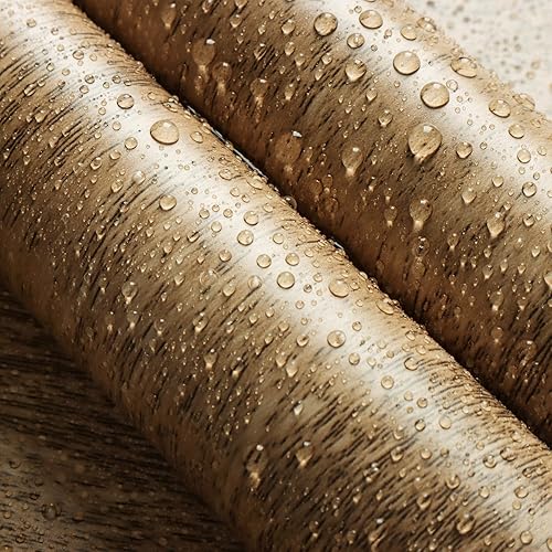 Miniatura 22 de Erfoni Papel tapiz de madera sintética marrón de 17.7 x 394 pulgadas, con aspecto de madera, autoadhesivo, rústico, extraíble, papel de contacto