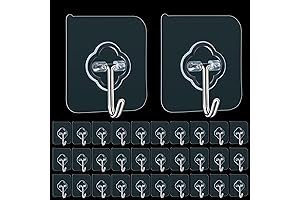 No Damage Picture Hooks for Walls - Adhesive Hooks for Damage-Free Hanging