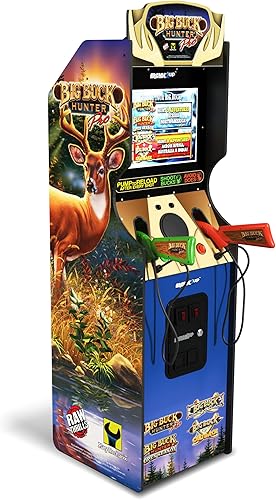 Arcade1Up Big Buck Hunter Pro Deluxe Arcade Machine for Home, 5-Foot-Tall Stand-up Cabinet, 4 Classic Games, and 17-inch Screen disponible en Yaxa Venezuela