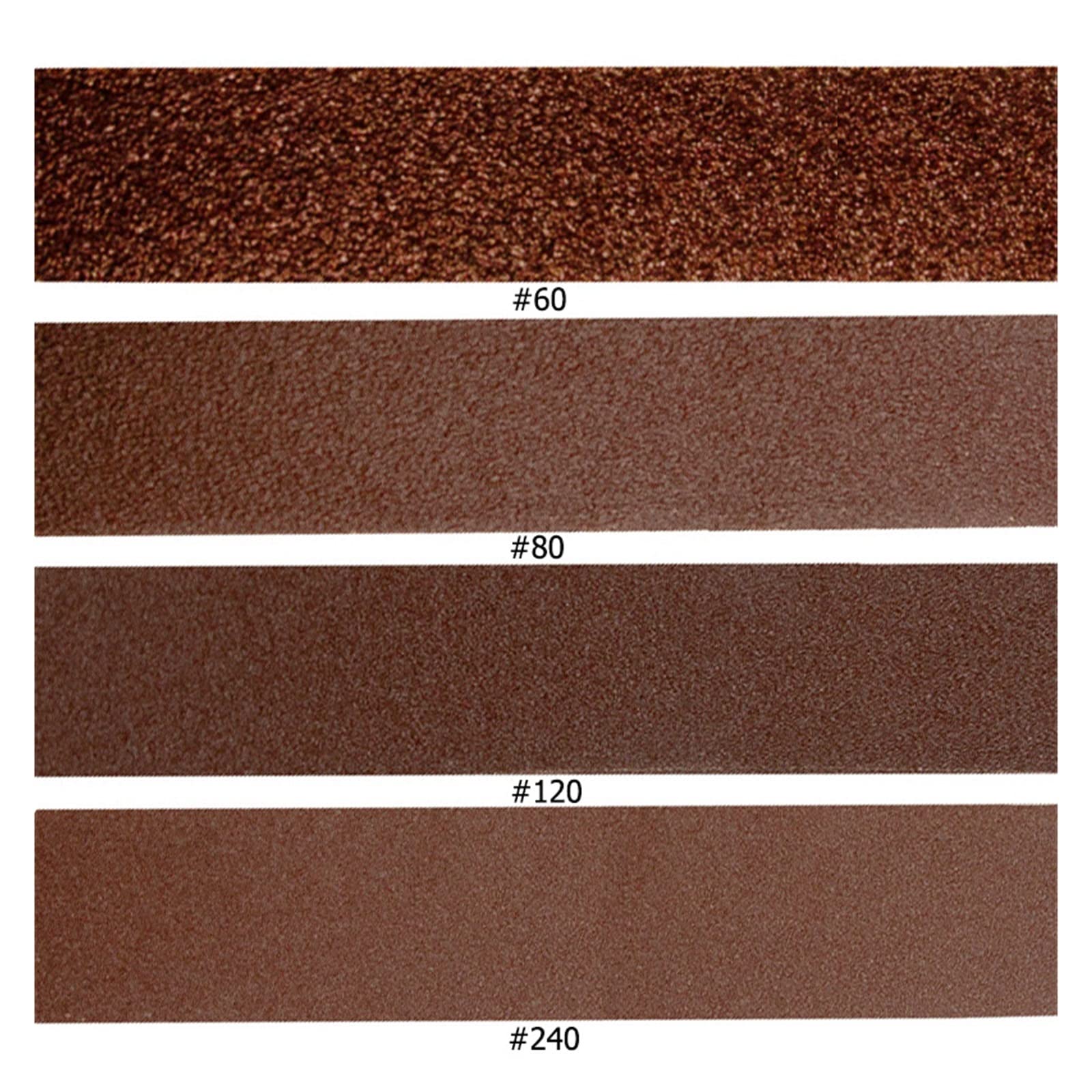 Pas szlifierski 50 sztuk 10x330mm pasy szlifierskie szlifierka taśmowa 3/8 "x 13" Cal Grit 60 80 120 240 do szlifierki taśmowej akcesoria elektronarzędzi(Grit 60)