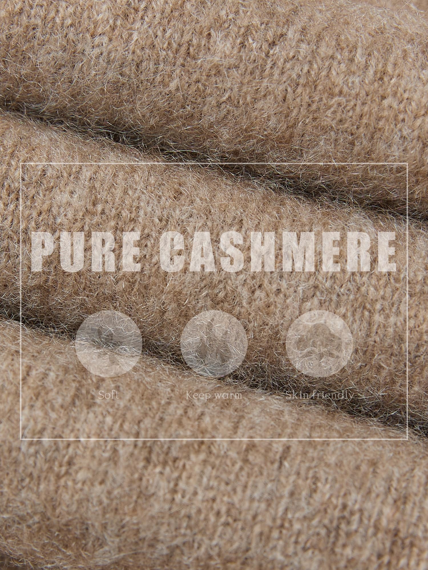 Chanyarn Maglione da Donna 100% Cashmere Autunno Inverno Girocollo Super Caldo Leggero Maniche Lunghe Pullover in Maglia