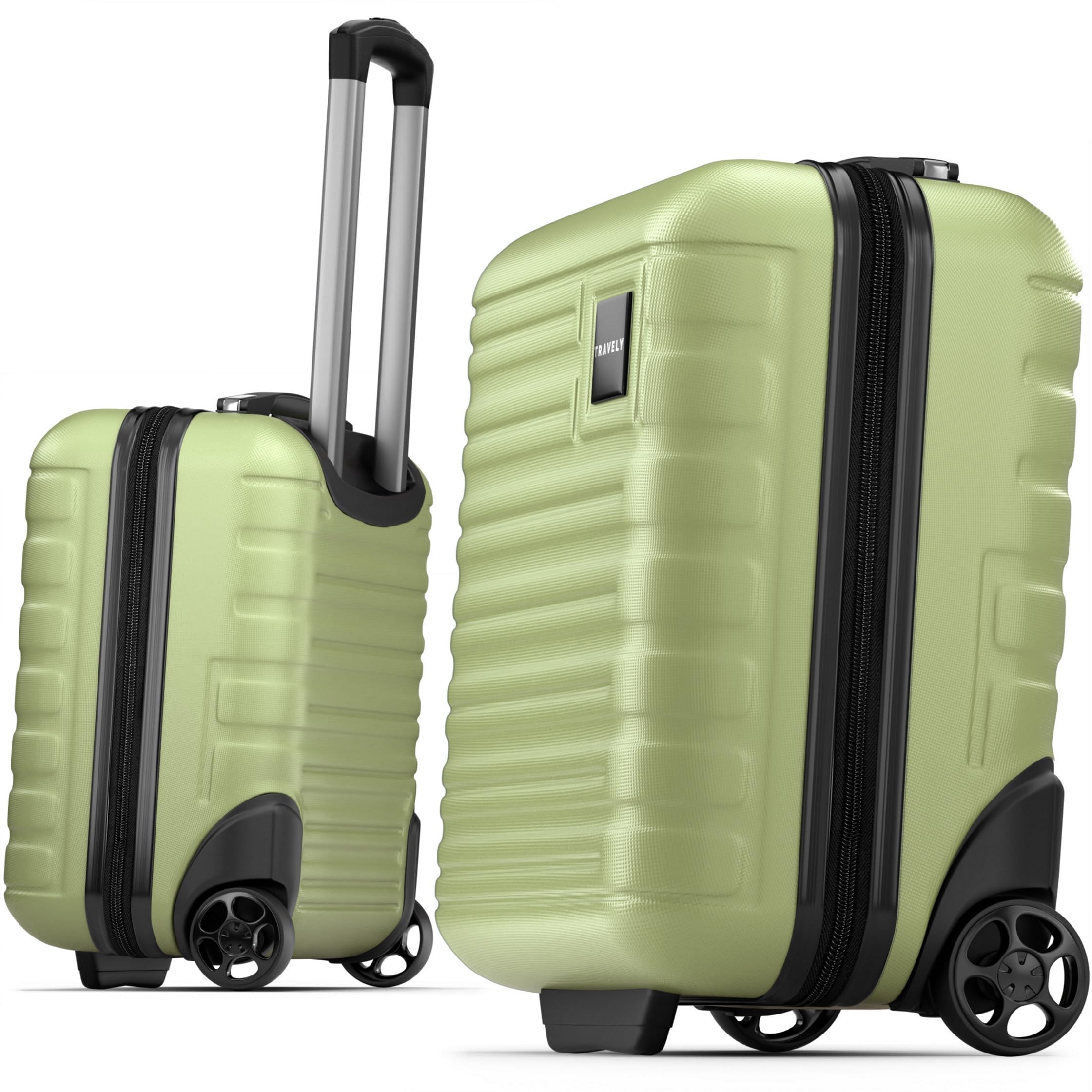 TRAVELY Handgepäck Koffer 40x30x20 cm – 26L, Schwarz