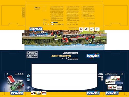 Miniatura 6 de Bruder 02182 Fendt Vario 211 con cargador frontal y remolque basculante