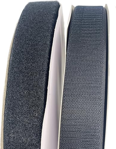 Miniatura 3 de Carrete de cinta de gancho y bucle no adhesivo para coser de 1.5 pulgadas x 164 pies, tela de nailon duradera de resistencia industrial