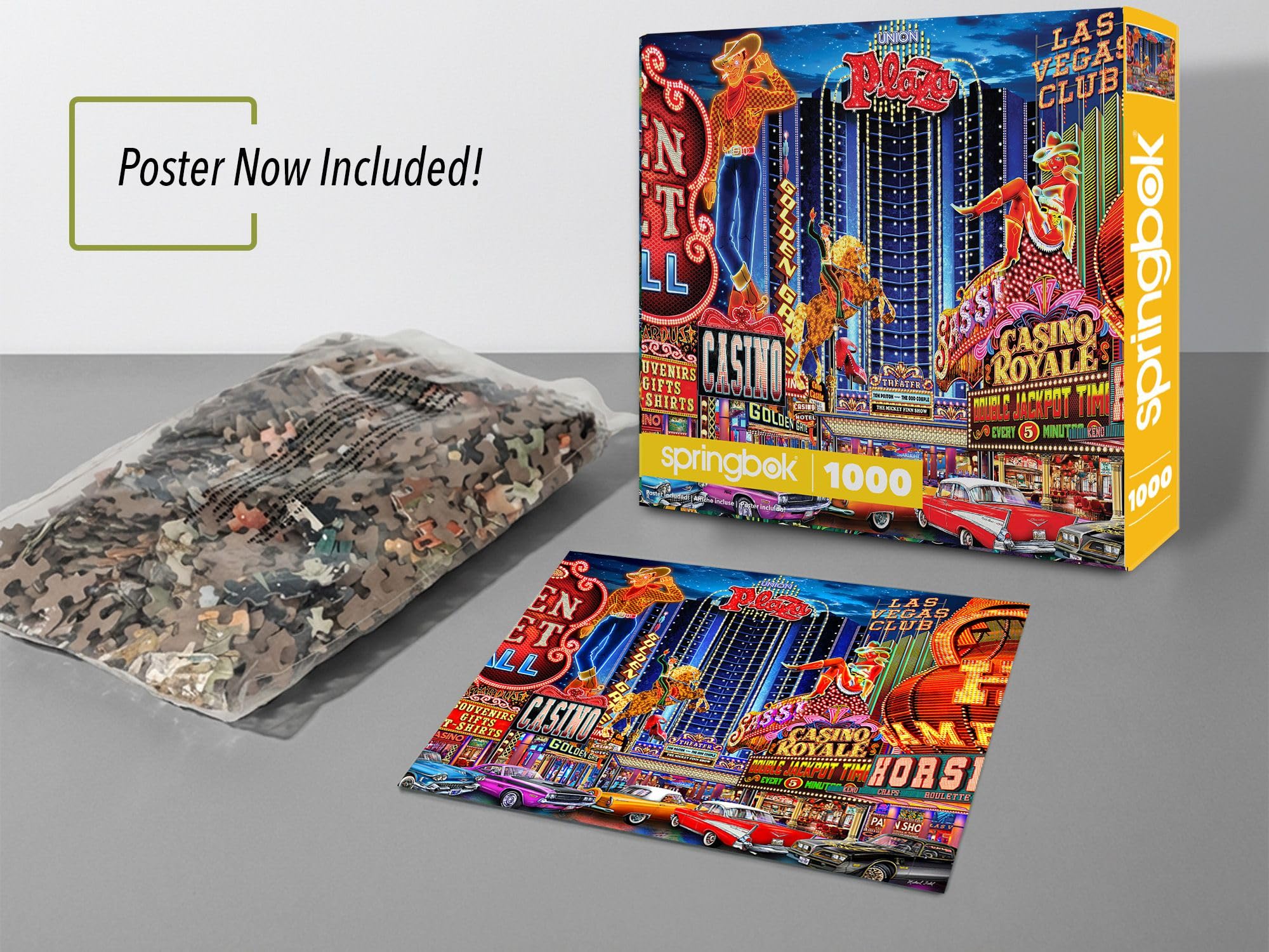 Amazon.com: Springbok Viva Las Vegas 1000 Piece Jigsaw Puzzle for