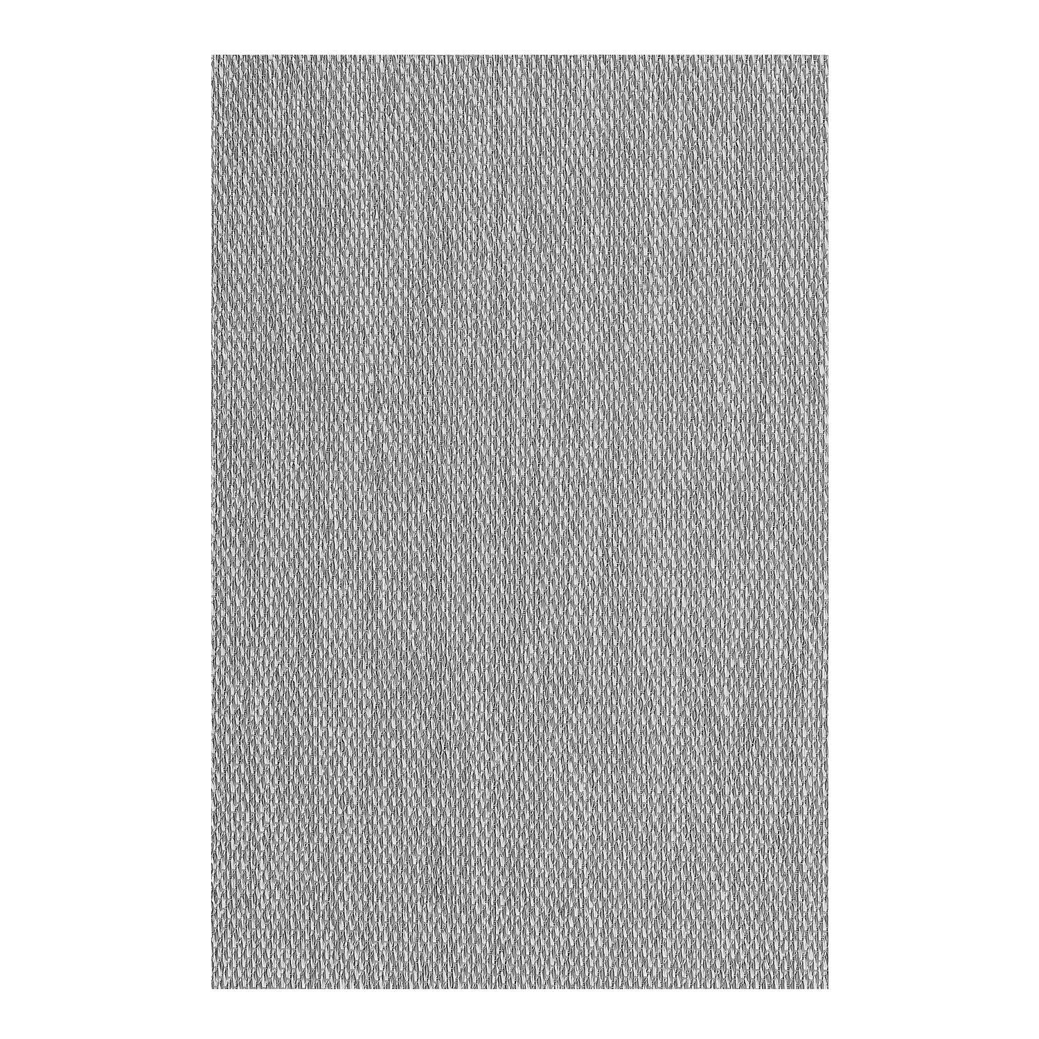 STORESBASIC Alfombra Vinilica Antideslizante, Lavable y Resistente a Manchas, Tejido Trenzado y Sin Pelo, Alfombra de Vinilo Interiores y Exteriores, Gris Lisa 60x200