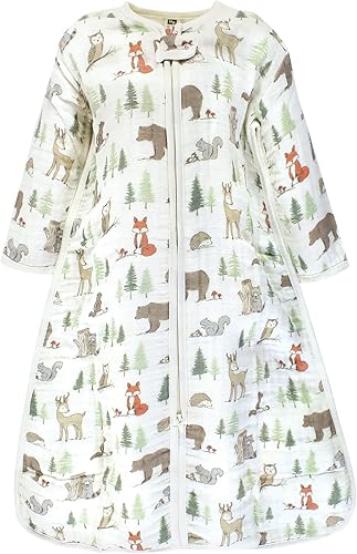 Miniatura 4 de Hudson Baby Saco de dormir unisex de muselina de manga larga para bebé, manta portátil, saco de dormir