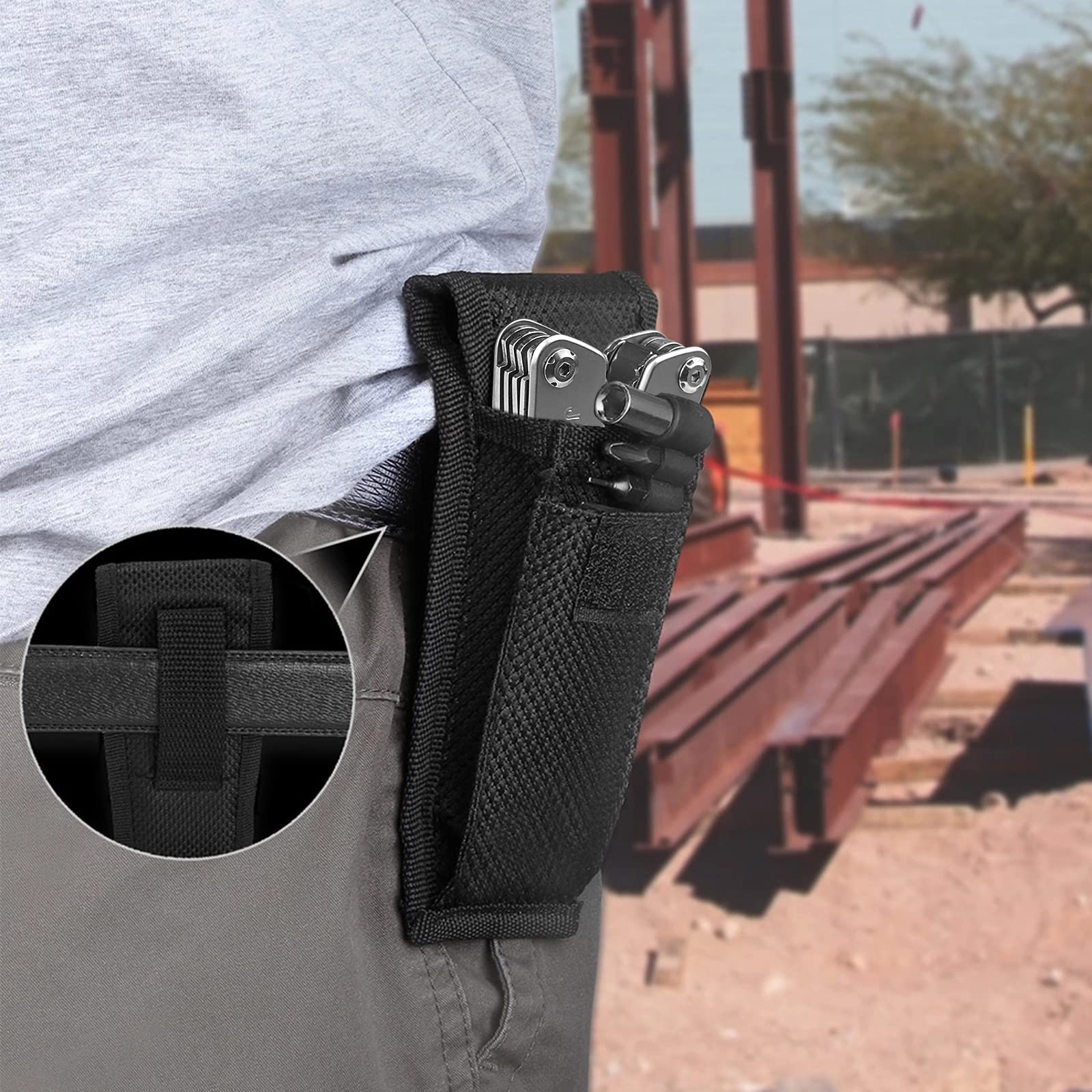 Gvolatee Pinza Multiuso 11 in 1, Pieghevole Multitool Acciaio Inossidabile Cacciavite