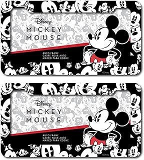 Chroma Graphics Disney Mickey Mouse Expressions Emotions Plastic License Plate frame Universal (2)