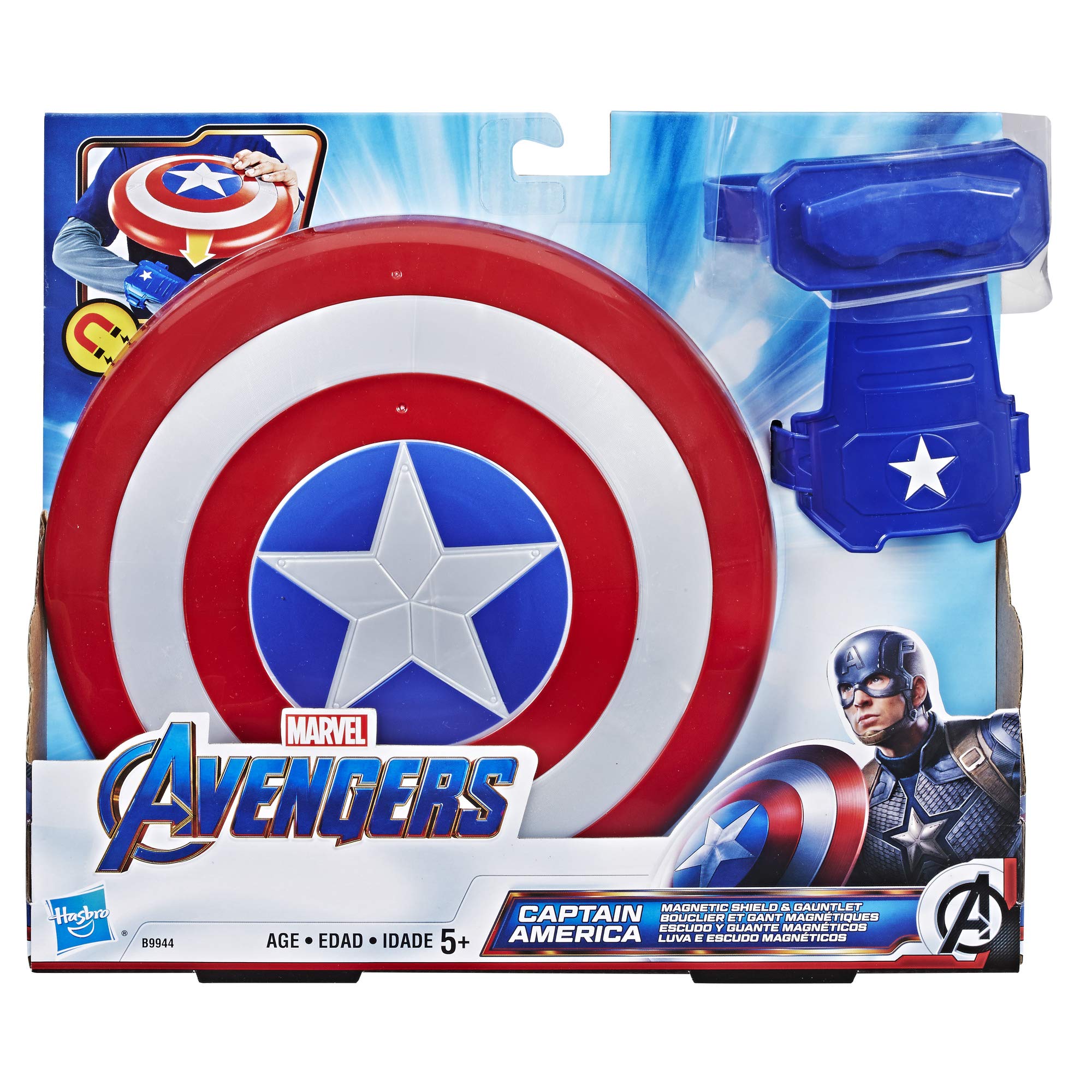 Film Tv Videospiele Marvel Avengers Bouclier Et Gant Magnetiques Captain America Des 5 Ans Hasbro Co