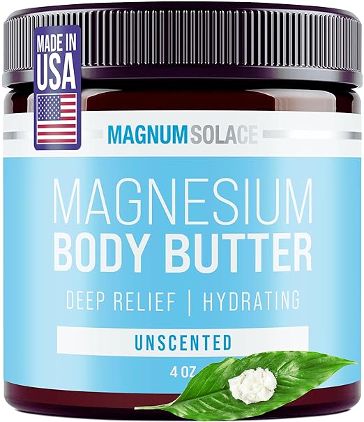Magnesium Body Butter - Nighttime Magnesium Cream - Lightly Scented