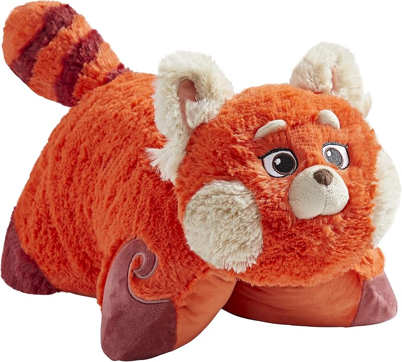 Pillow Pets Disney Turning Red Mei, 16" Stuffed Animal Plush Toy | Super Soft Companion, Unfastens into a Comforting Cuddle Cushion