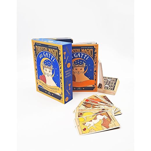 Tarocchi magici dei gatti. 78 carte e un manuale per veri devoti dei felini. Ediz. a colori. Con 78 Carte