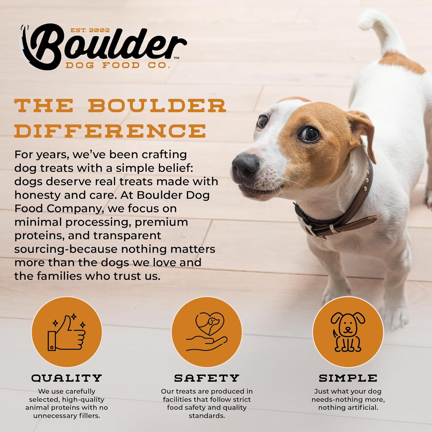 Boulder Dog Food Company Bison Chews, 4 Inches (7 oz) - Bully Sticks Made in USA, No Hide Chews, Grain Free Treats, Healthy Treats, Odor Free, Pizzle Sticks for Dogs