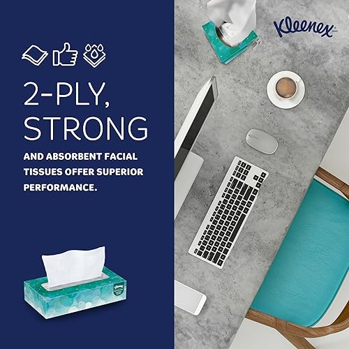 Miniatura 5 de Kleenex Pañuelo facial profesional para negocios 21400 cajas de pañuelos planos 36 cajasestuche 100 pañuelos  caja 3600 pañuelos  estuche