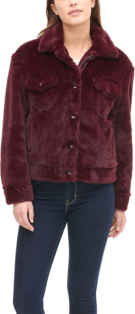 Levi's womens Faux Fur Classic Trucker Jacket Amazon.ca Clothing