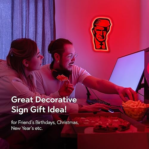 Miniatura 8 de M2A Trump - Letrero LED de neón para decoración de sala de estar, luces nocturnas decorativas para dormitorio, cueva de hombre, bar, club,