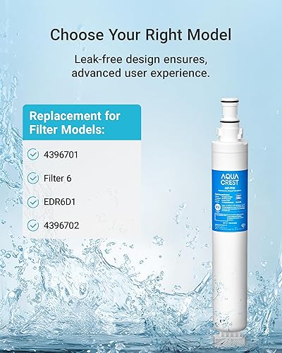 Miniatura 3 de AQUA CREST 4396701 Repuesto para Whirlpool® EDR6D1, 4396702, Kenmore 9915, 46-9915, EveryDrop® Filter 6, L200V, LC200V, NL120V, WFL200, WF293 Filtro