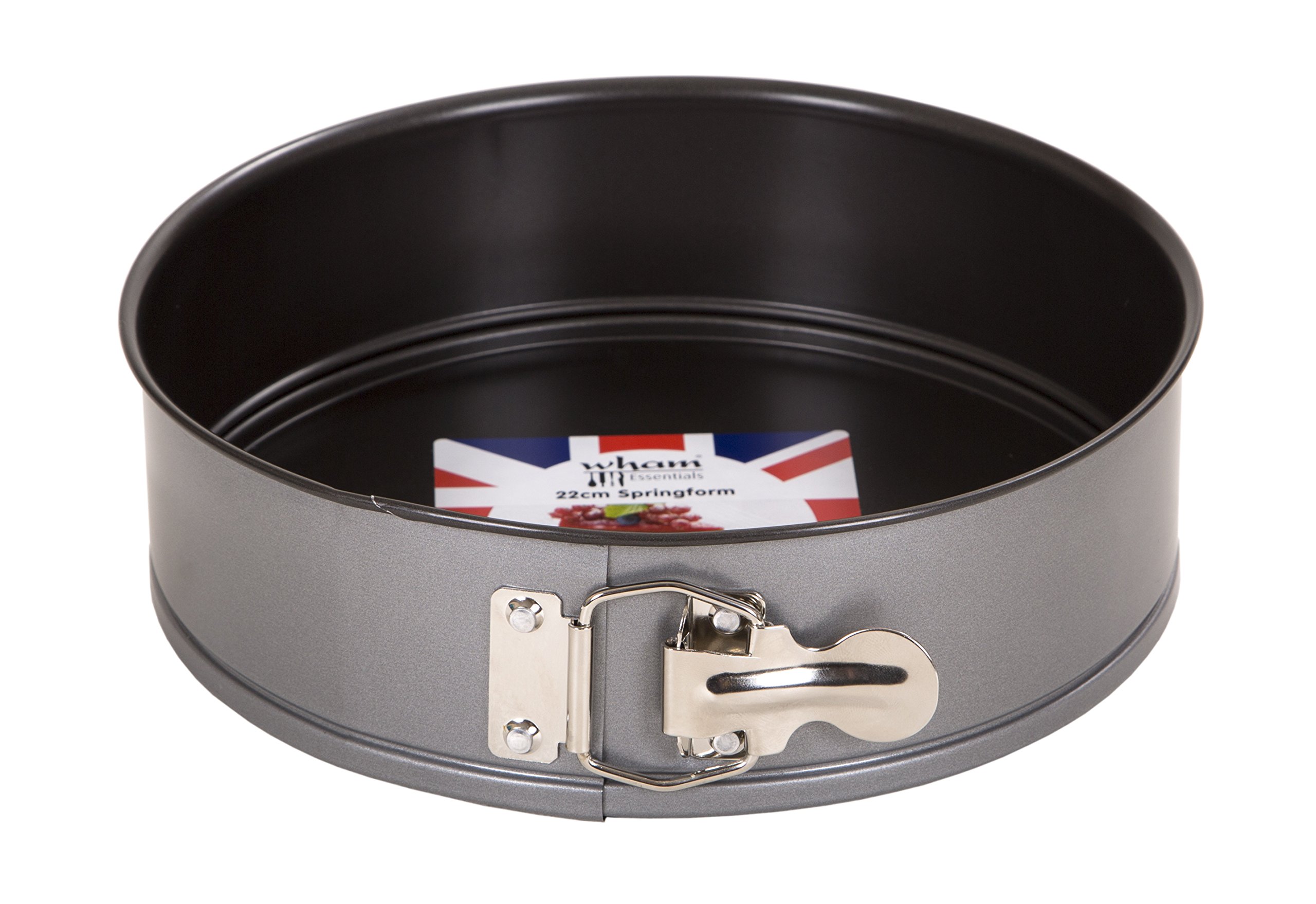 WhamNon-Stick Springform Cake Tin, Steel, Silver/Graphite, 24 x 23 x 6.5 cm