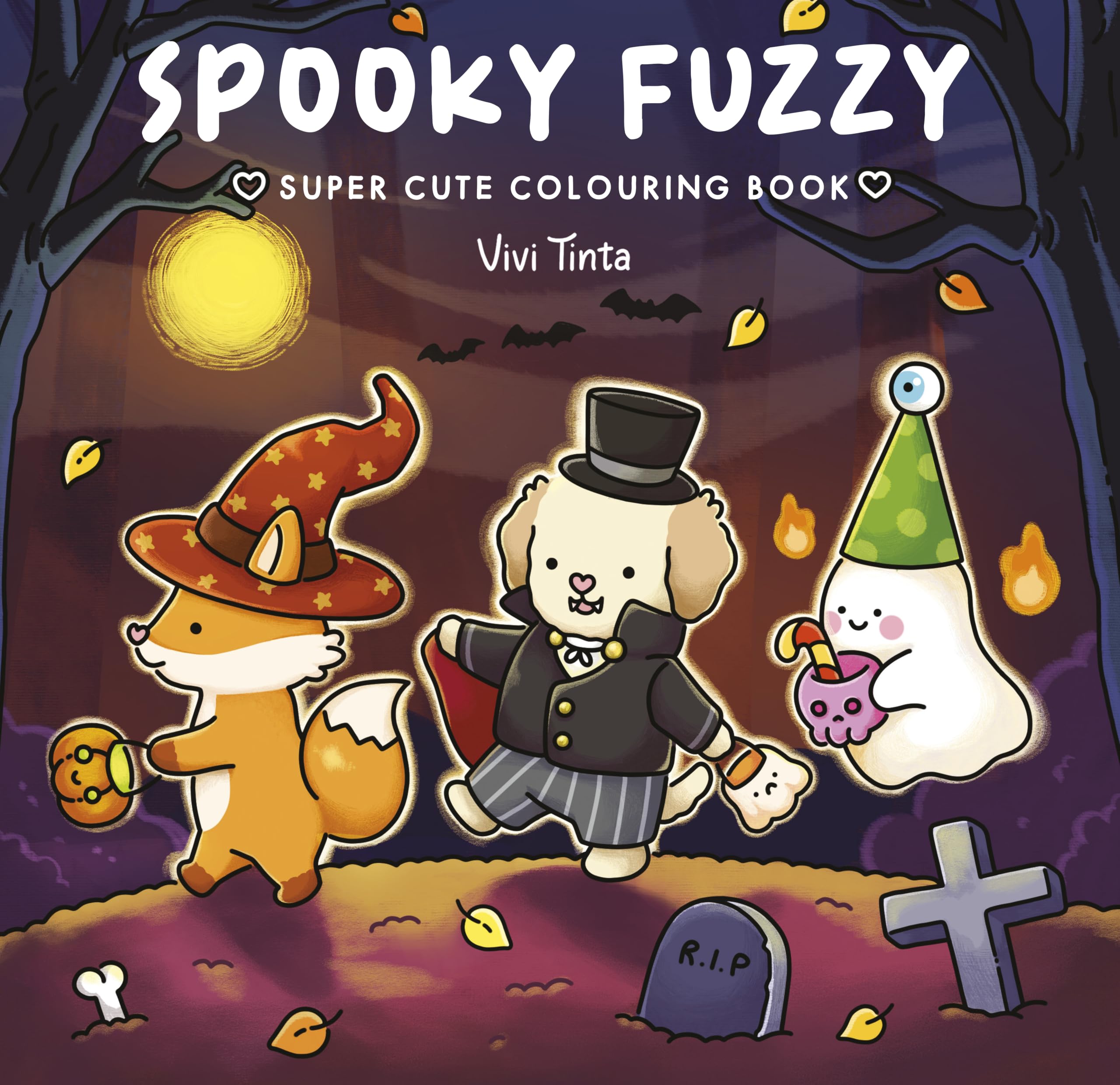 Spooky Fuzzy: A Cute Creepy Halloween Colouring Book for Relaxation (Fuzzy World of Vivi Tinta)